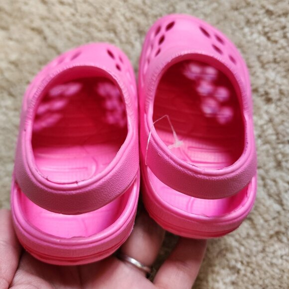 EVA CLOG - Toddler Pink Girl Clogs with Strap Made In The USA Size 6 NWOT - Picture 3 of 5